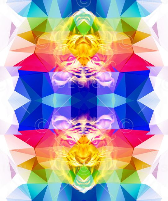 几何印花华亿平台图片