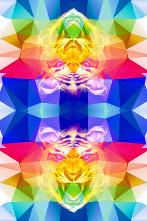 几何印花华亿平台图片