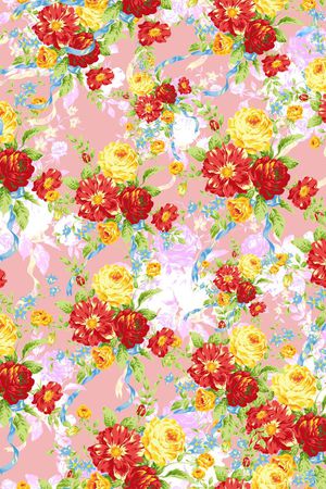 花束印花华亿平台图片