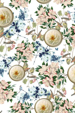 花卉印花华亿平台图片