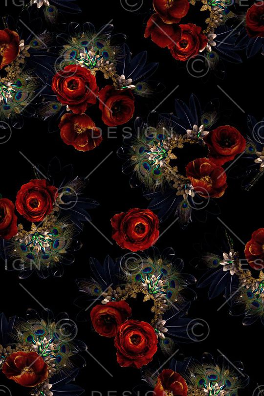 黑底印花华亿平台图片