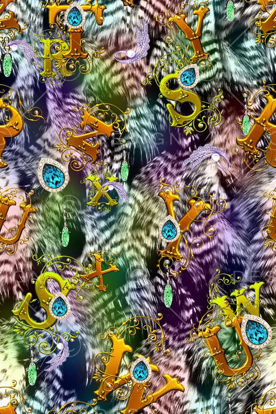 抽象印花华亿平台图片