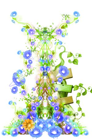 写意积木花印花华亿平台图片