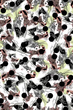 人物印花华亿平台图片