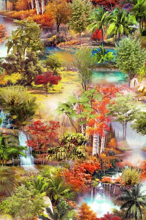 风景印花华亿平台图片