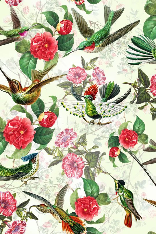 热带风情印花华亿平台图片