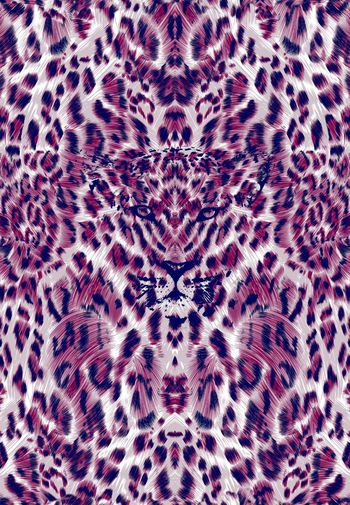 382146-高贵霸气豹纹细致笔触纹理豹皮豹子头