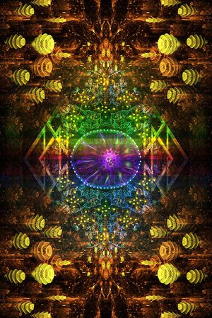 抽象印花华亿平台图片