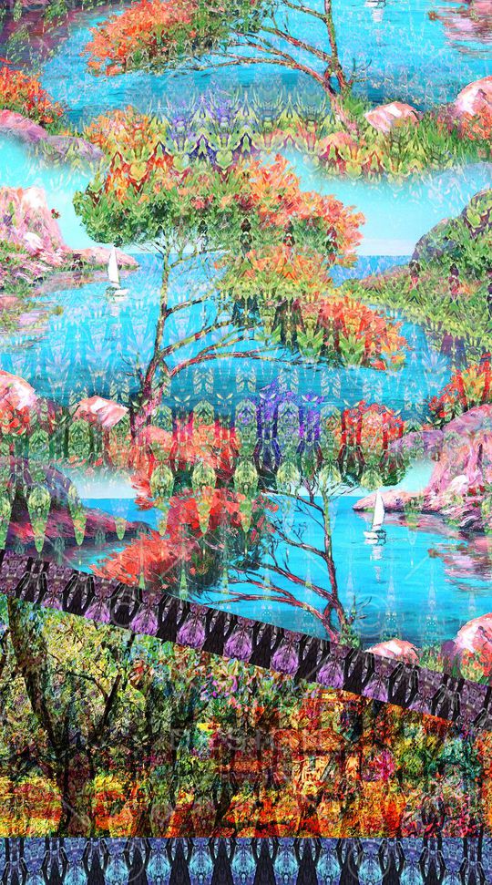 抽象定位印花华亿平台图片