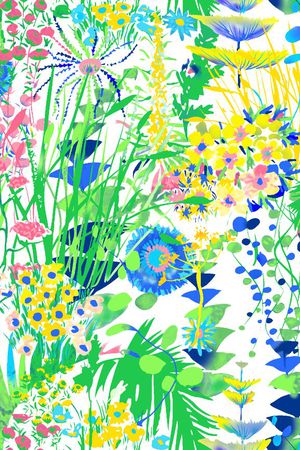 花草草泽印花华亿平台图片