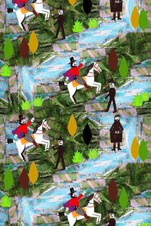 油画手绘印花华亿平台图片