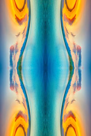 夕阳印花华亿平台图片