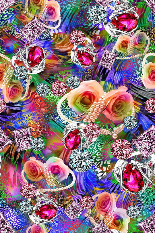 抽象印花华亿平台图片