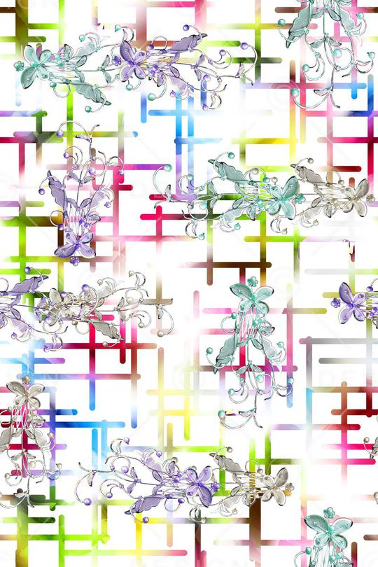 抽象印花华亿平台图片