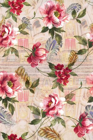 欧式印花华亿平台图片