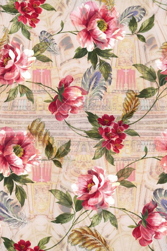 欧式印花华亿平台图片