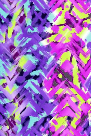 抽象几何印花华亿平台图片