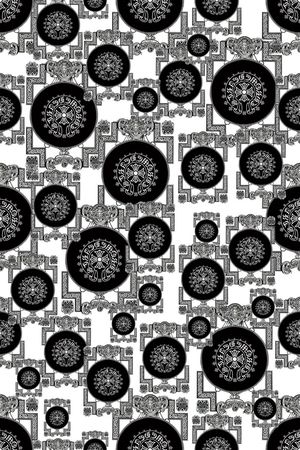 黑白印花华亿平台图片