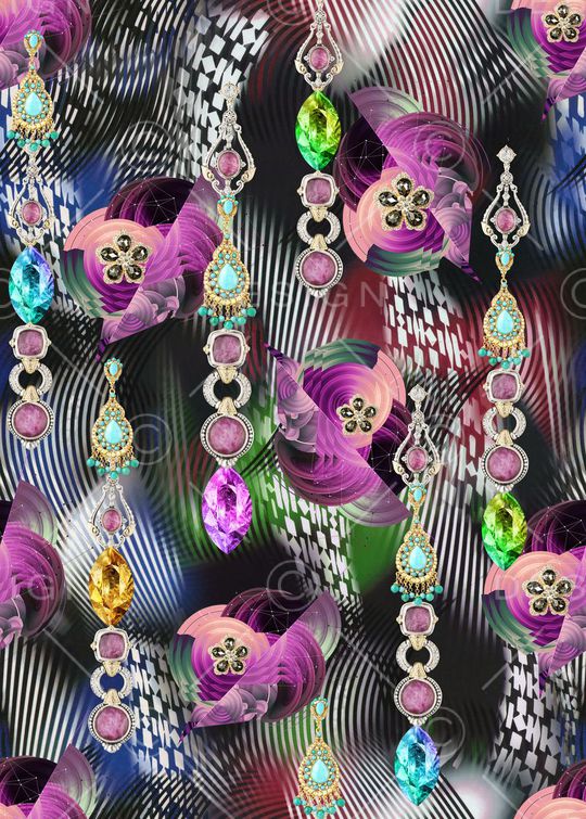 抽象印花华亿平台图片