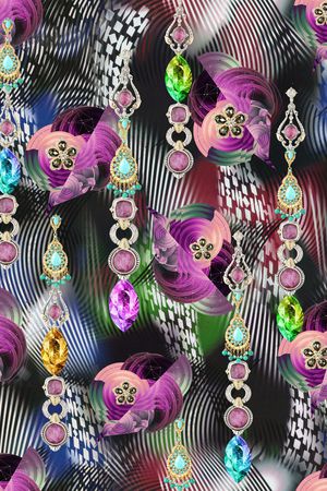 抽象印花华亿平台图片