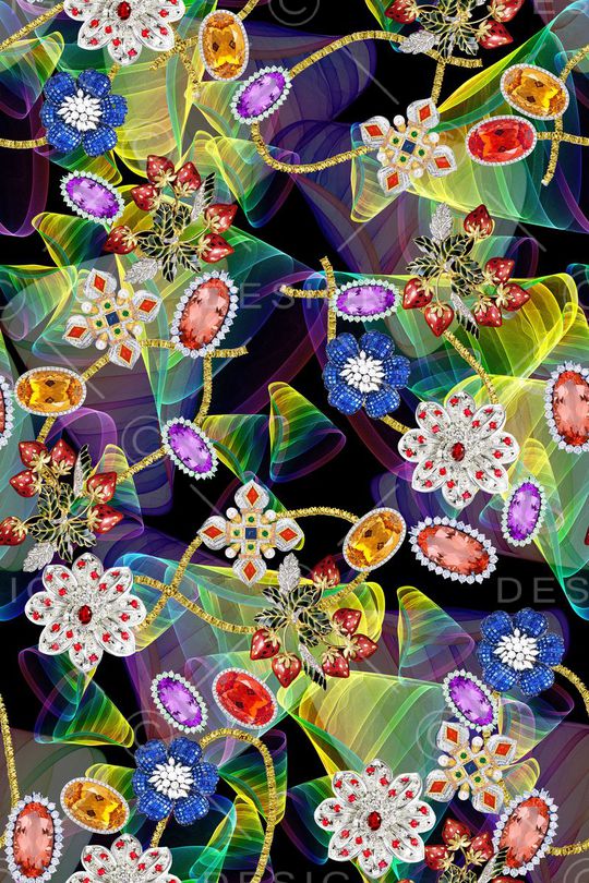 珠宝宝石印花华亿平台图片