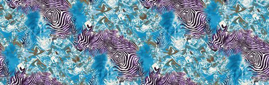 斑马纹印花华亿平台图片