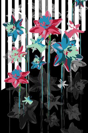 抽象印花华亿平台图片