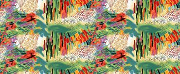 抽象花印花华亿平台图片