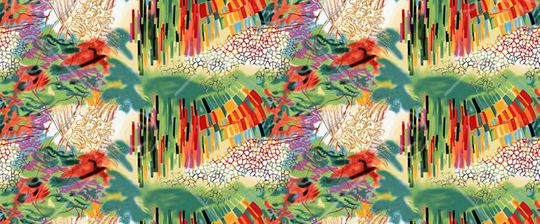 抽象花印花华亿平台图片