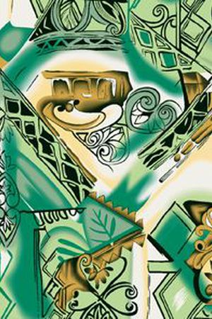 抽象印花华亿平台图片