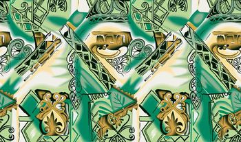 抽象印花华亿平台图片