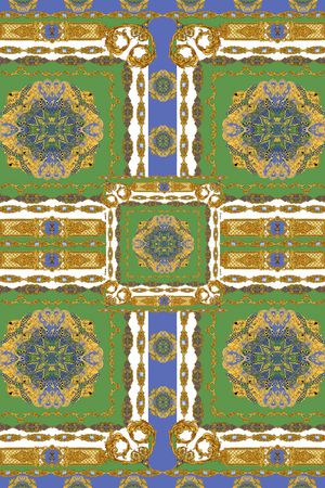 方巾花纹印花华亿平台图片