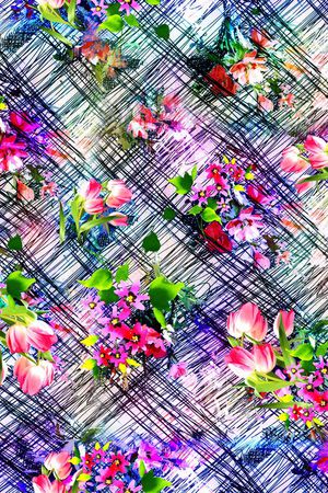 抽象印花华亿平台图片