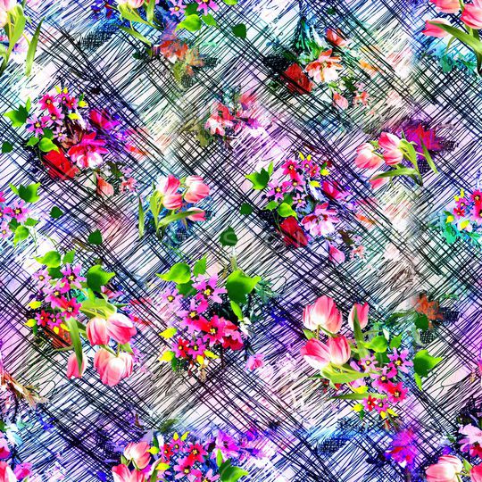 抽象印花华亿平台图片