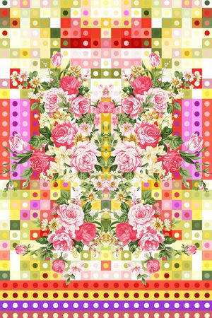 几何点印花华亿平台图片