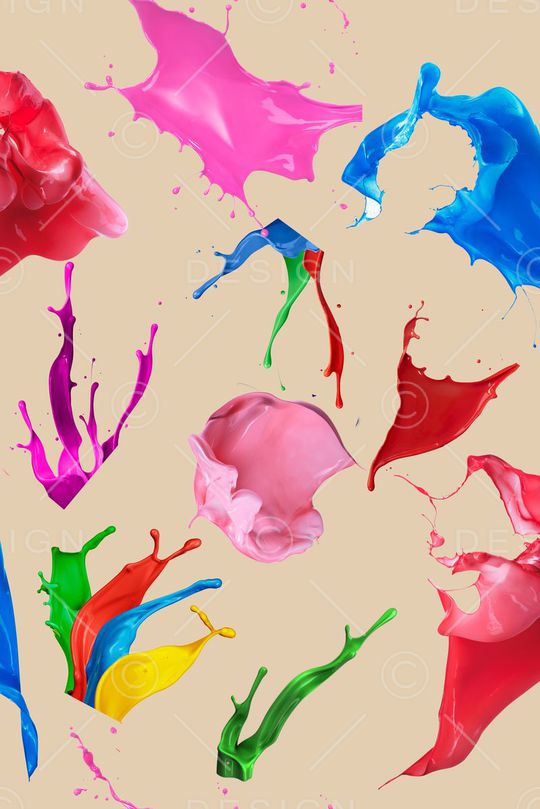 油漆溅图印花华亿平台图片