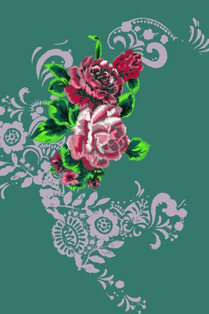 清新印花华亿平台图片