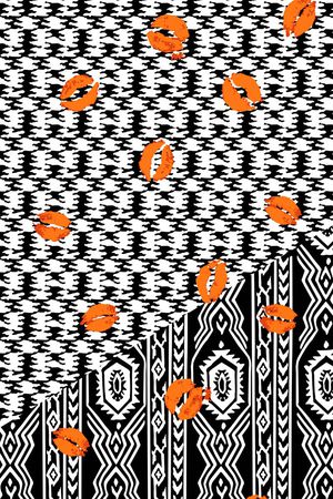 几何元素印花华亿平台图片