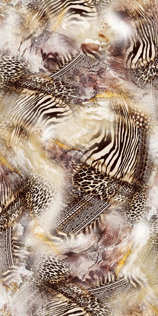 动物纹印花华亿平台图片