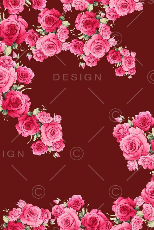 齐花开放牡丹印花华亿平台图片