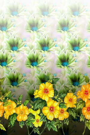 花卉印花华亿平台图片