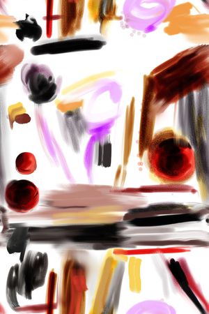 水彩抽象几何印花华亿平台图片