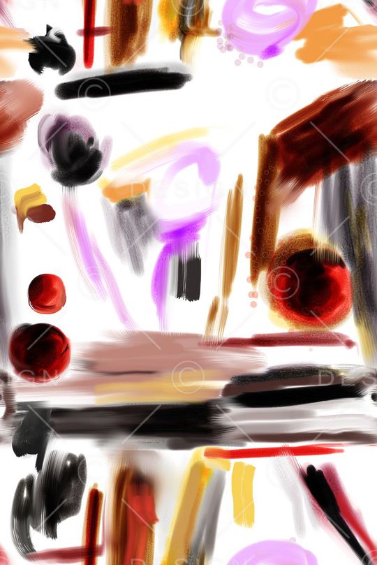 水彩抽象几何印花华亿平台图片