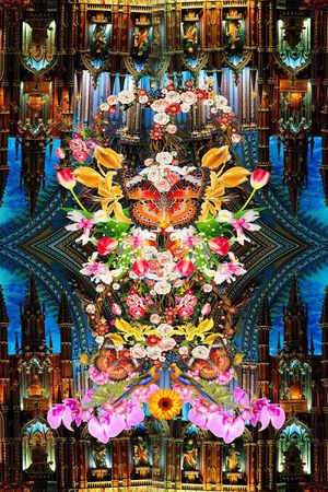 花卉印花华亿平台图片