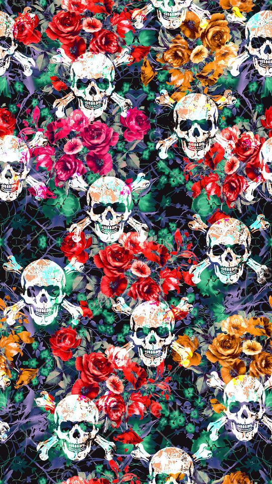 骷髅头印花华亿平台图片