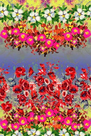 花卉印花华亿平台图片