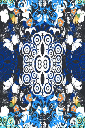 几何图案印花华亿平台图片