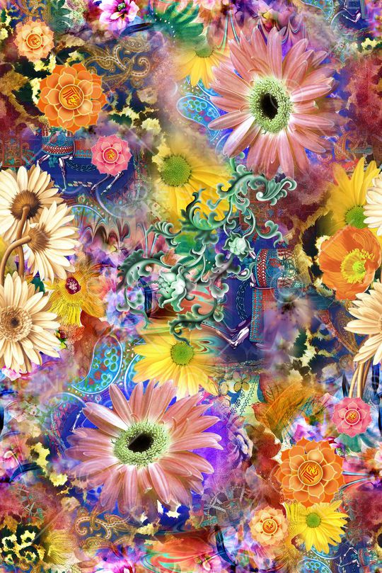 抽象印花华亿平台图片