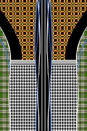 方格印花华亿平台图片