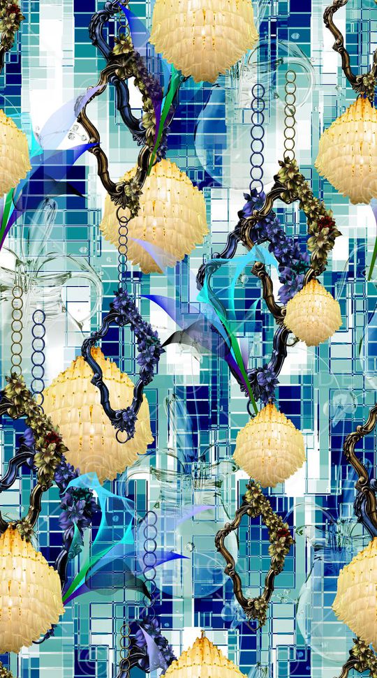 抽象印花华亿平台图片